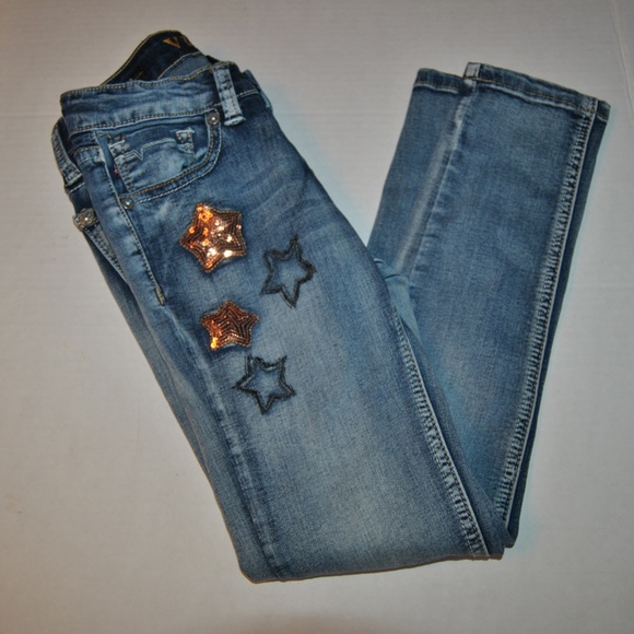 Vigoss Other - Vigoss Jagger Skinny Denim Sequin Star Jeans